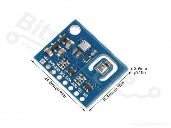 Temperature and humidity sensor AHT21 + Air quality sensor ENS160